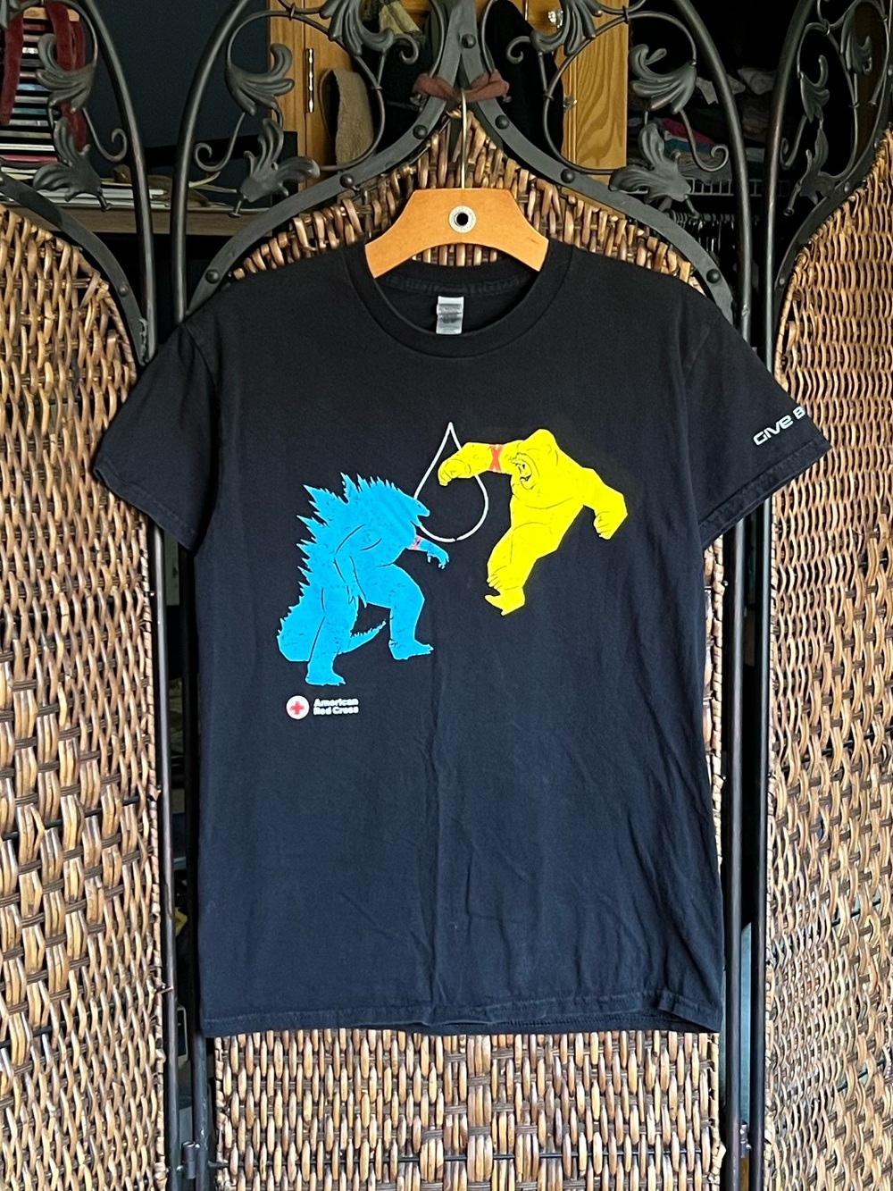 S Godzilla X Kong Cotton Black Tee